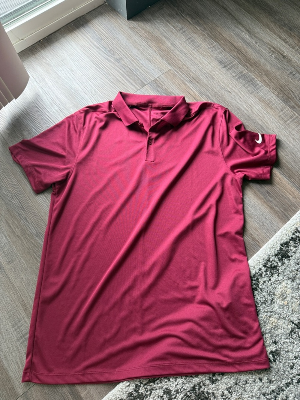 Nike Men's Burgundy Polo Shirt